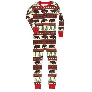 Lazy One - Kids Bear Essentials Onesie Flapjack